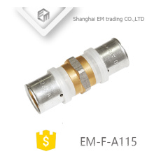 ЭМ-Ф-А115 прямой разъем никелированная латунь штуцер соединения трубы